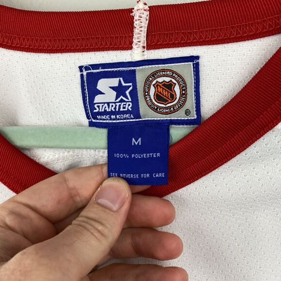 Vintage Detroit Red Wings Starter Hockey Jersey 90s Men’s‎ Sz Medium M Embroider - Picture 3 of 11